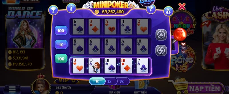 Game nhanh Mini Poker 